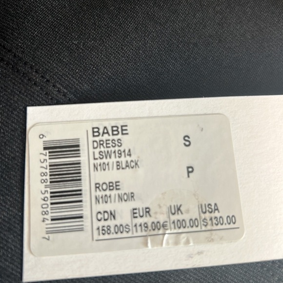 LOLE dress Size SM Black midi quarter front zip empire waist ,cotton lyocell - Picture 6 of 12